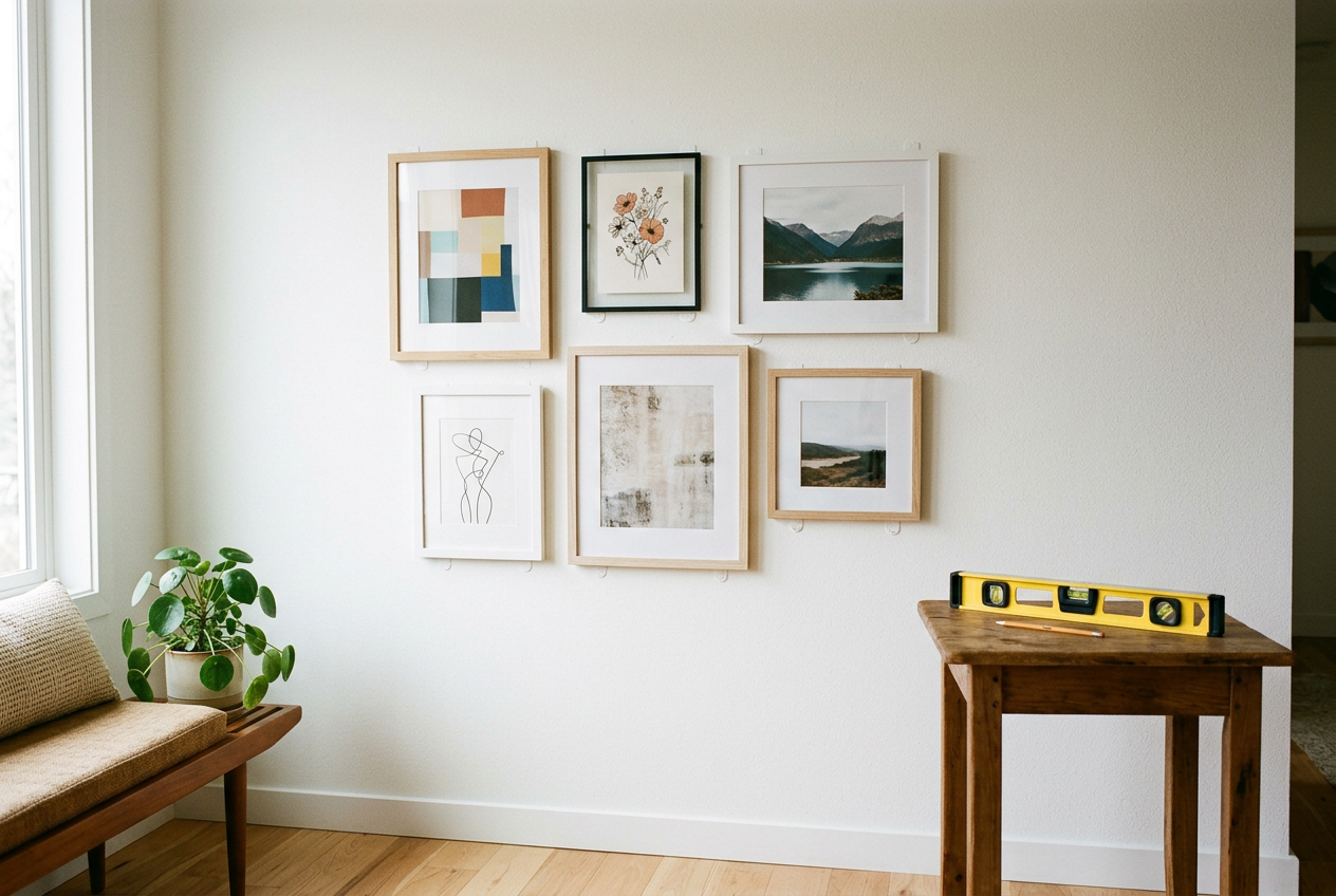 Hang art without a single hole in the wall